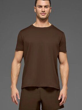 Alo Men's Conquer Reform Crewneck Short Sleeve, Size: L, NWT